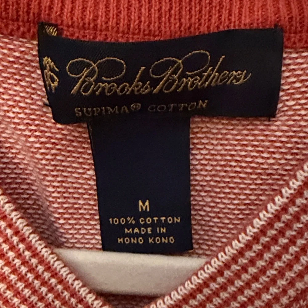 Brooks Brothers Men's Coral V-Neck Sweater Vest